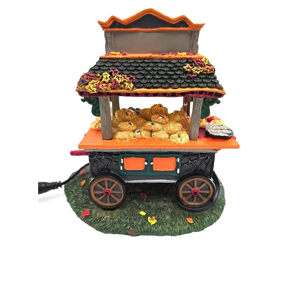 Department 56 DAY Of The DEAD‎ PASTRY Cart  And Bread Of The Dead Halloween